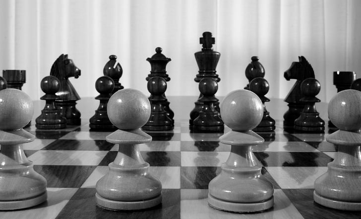 šach, Kráľ, zápas, symbolika