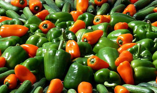 food, fresh, ingredients, peppers, vegetables