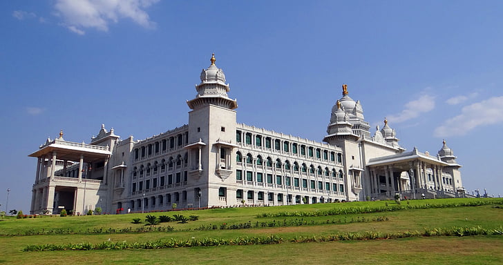 Suvarna vidhana soudha, Belgaum, edifício legislativo, arquitetura, Karnataka, edifício, poder legislativo