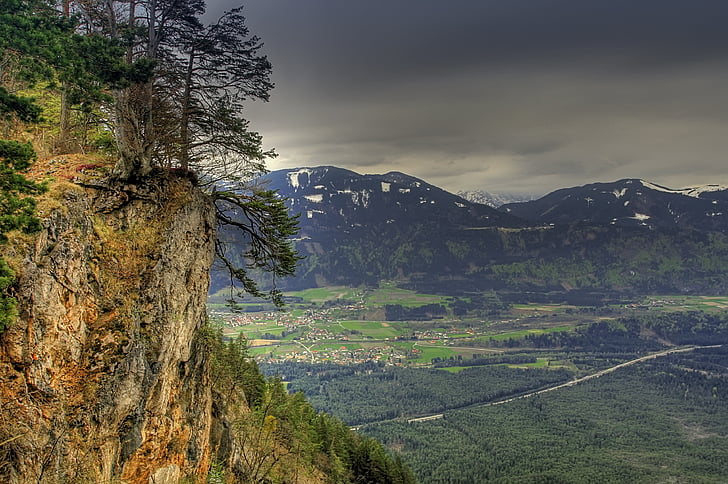 Alpine, mäed, loodus, Austria, pilved, Panorama, taevas