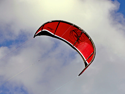 kitesurfing kite, wing, water sport, sky