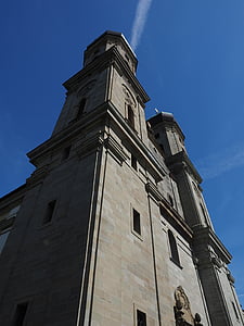 clochers d’église, Église, Friedrichshafen, bâtiment, architecture