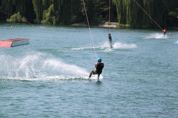 wody, Sport, sporty wodne, wakeboard, aktywny wypoczynek, morze, działania