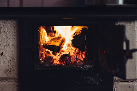 Stari, ploča za kuhanje, vruće, vatra, plamen, drva za ogrjev