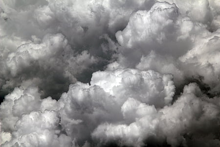 clouds, puffy, journey, high, fly, flight, white