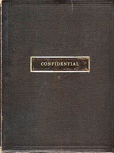 confidential, cover, vintage, secrecy, private, business