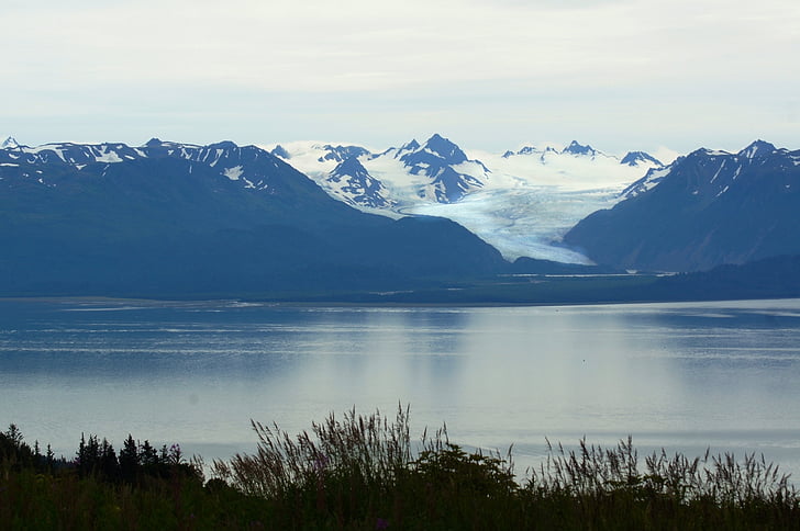 Homer, Alaska, bleu, nature, sauvage, Baie, eau
