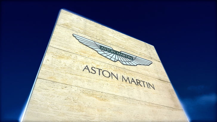 Aston martin, bil, snabb, logotyp, tecken, Sky, hastighet