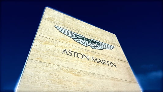 Астън Мартин, кола, бързо, лого, знак, небе, скорост