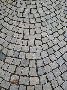 cobblestones, patch, stone, pattern, texture, structure, away