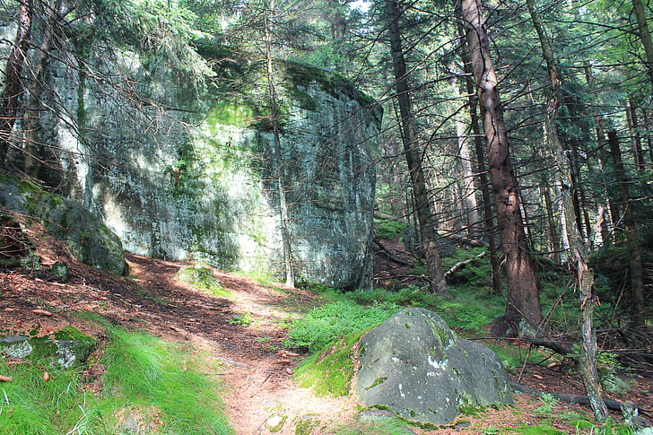 pedras irregulares, Kudowa-zdrój, o Parque Nacional, montanhas de tabela