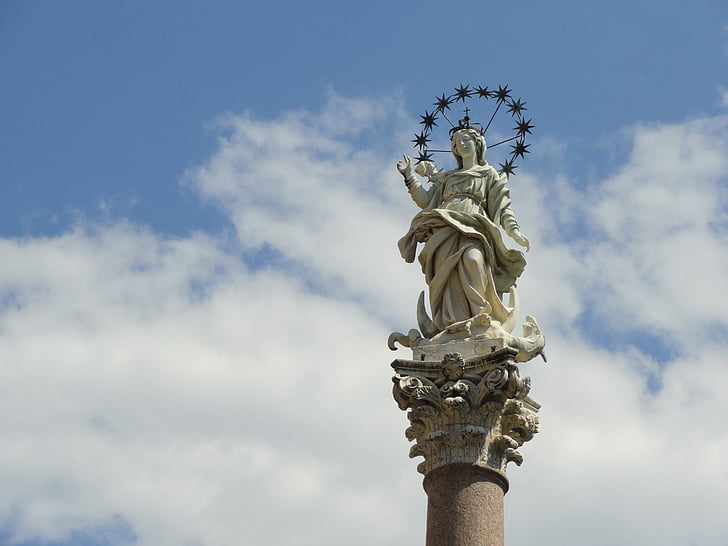 Italie, statue de, ville, architecture, monument, sculpture, vieux