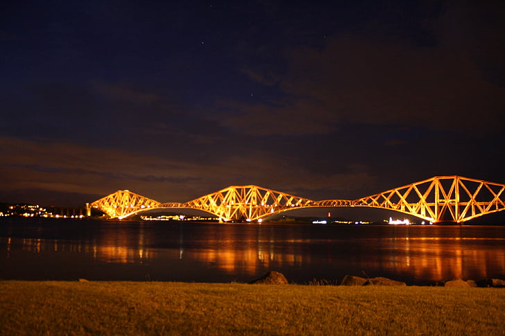 Bridge, Skottland, skotska, landmärke, floden
