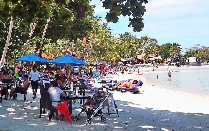 stranden, Chaweng, Samui, Thailand, resor, Chaweng beach, Koh samui