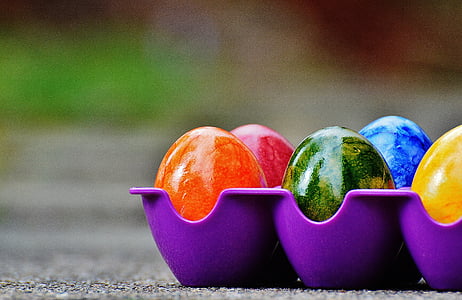 Veľkonočné, veľkonočné vajíčka, farebné, Veselú Veľkú noc, vajcia, farebné, Farba