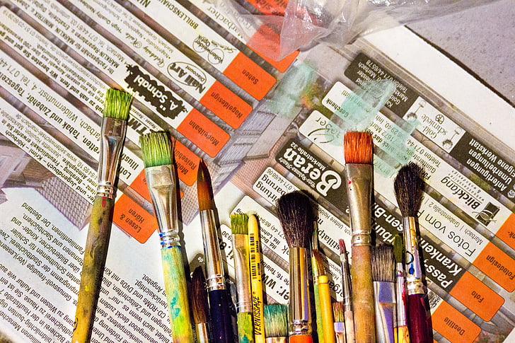 spazzola, Colore, arte, pittura, artisti, vernice