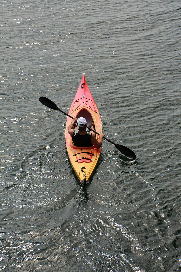 Montreal, Chateauguay, acqua, kayak, Sport, sport acquatici, fiume