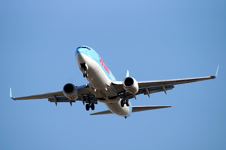 penerbangan, pesawat, bepergian, jetairfly boeing 737-8bk