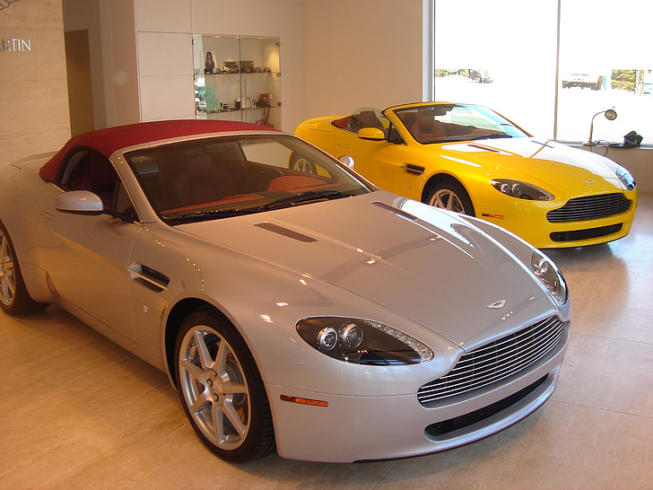 Aston martin, racewagen, sportwagen, cabriolet, converteerbare auto, Motor, voertuig