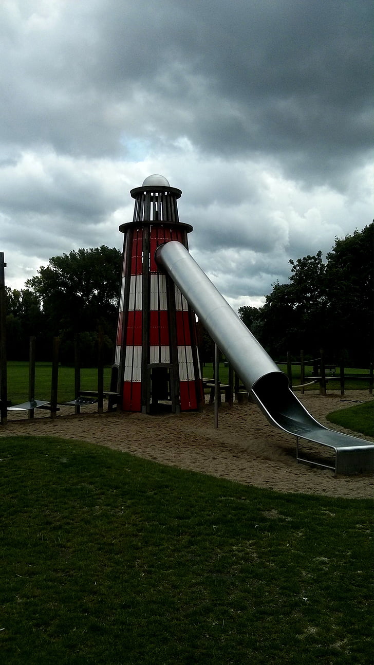 Laste mänguväljak, Lighthouse, slaidi, Laste, lõbus, Laste mänguväljak, libisemine