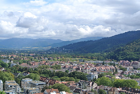 Freiburg, floresta negra, Alemanha, paisagem urbana, cidade, arquitetura, Europa