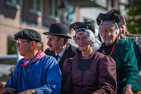 Batı Frizce Pazar, Schagen, geçit töreni, folklor, kostüm