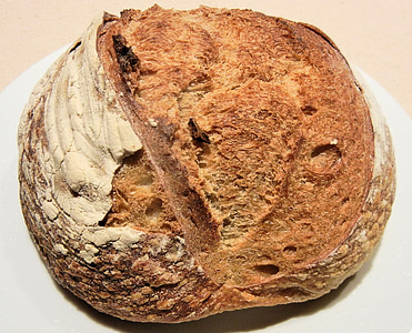 sour dough, rustic, bread, baked, food
