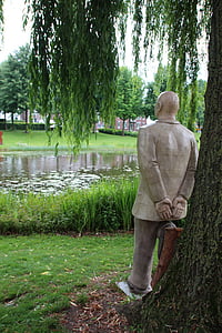 sculptura, om, stand, Statuia, arta, Figura, de sex masculin