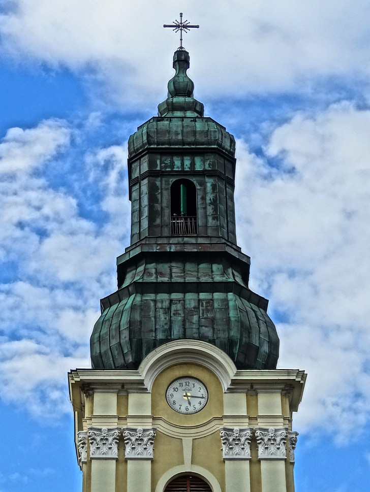 Bydgoszcz, Szent Miklós, torony, Steeple, Lengyelország, barokk, templom