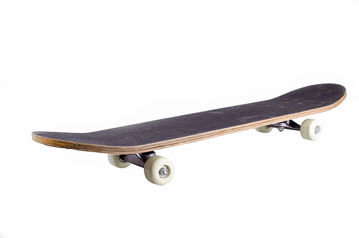Skate, skateboard, skateboarder, Pensione, skateboard, Parco, nero