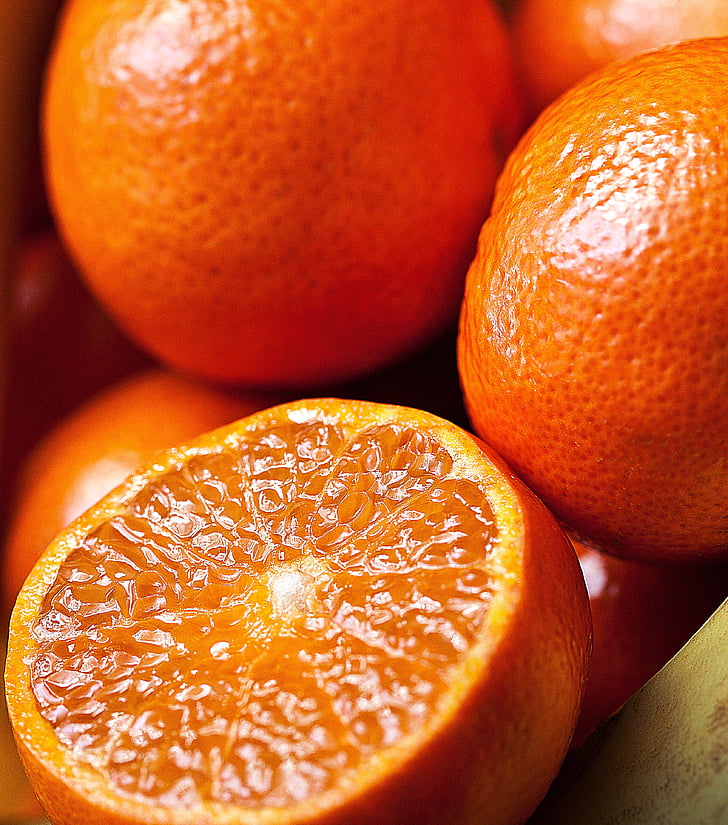 oranges, mandarins, southern fruits, cut fruit, juice, the richness of, fruit