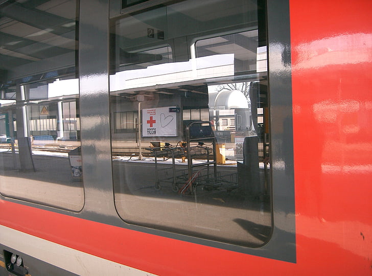 a vonat, közlekedés, pályaudvar, vasúti forgalom, a Deutsche bahn, vonatok, szállítás