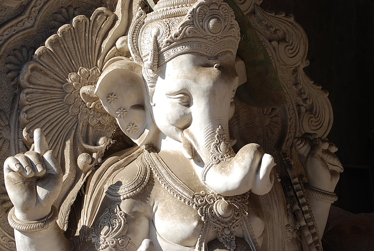 sabiduría, inocencia, humildad, Señor, Shri ganesha, estatua de, escultura