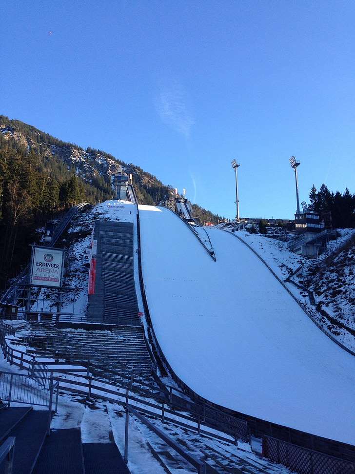 saut à ski, colline, sport de ski, Bad mitterndorf, saut à ski, ski, hiver