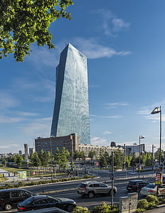 EZB, banka, Frankfurt nad Mohanem, Evropská centrální banka, Německo, obchod, financování