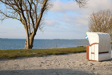 Rügen, mer Baltique, vaschvitz, île de Rügen, plage, mer, chaise de plage