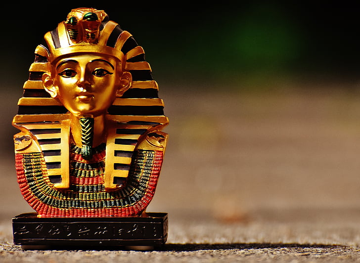 statula, Egiptas, paveikslas, Egipto, Faraonų, galva, kultūrų