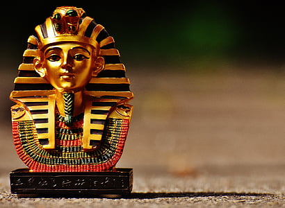 statuen, Egypt, figur, egyptisk, faraoisk, hodet, kulturer
