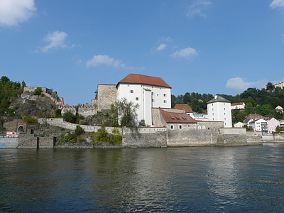 underhuset, slott, Passau, udde, fästning, byggnad, arkitektur
