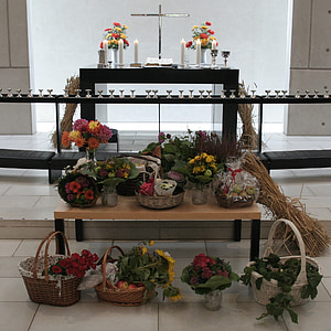 Ernte, Gemüse, Früchte, Altar