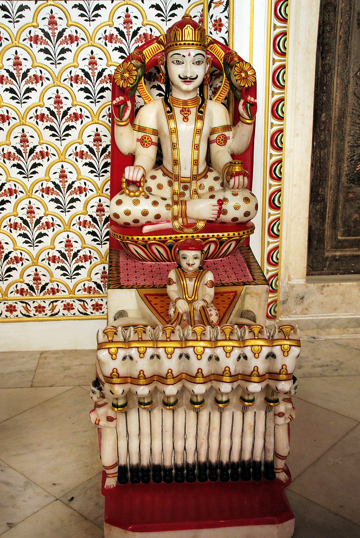 l'Índia, Rajastan, Jaisalmer, Palau, maharajà, divinitat, estàtua