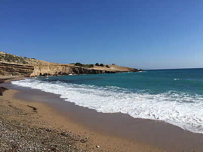 beach, sea, holiday, island, nature, rhodes, greece