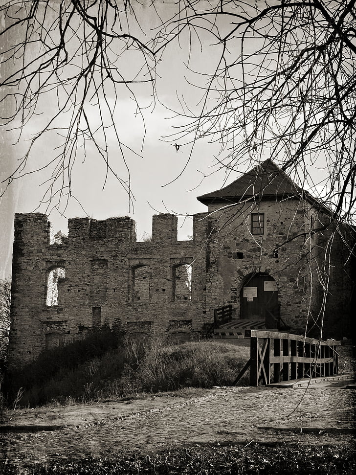 Rabsztyn, Polen, Schloss, Geschichte, Denkmal, die Ruinen der, Architektur