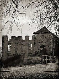 rabsztyn, Polsko, hrad, Historie, Památník, ruiny, Architektura