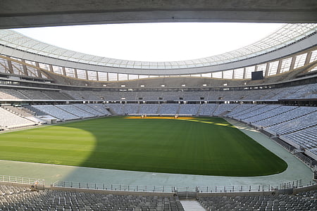 Футбольный стадион, Стадион, рядами сидений, Трибуна, Кейптаун, Южная Африка