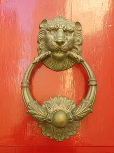 doorknocker, 古い, マルタ, 入力, 正面玄関, 家の入口, 真鍮