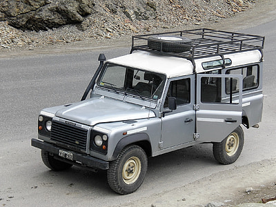 Jeep, dura, grigio, trasporto
