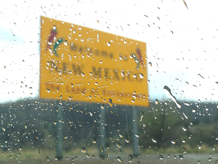 Nouveau-Mexique, Bienvenue, signe, l’Amérique, é.-u., Tourisme, frontière