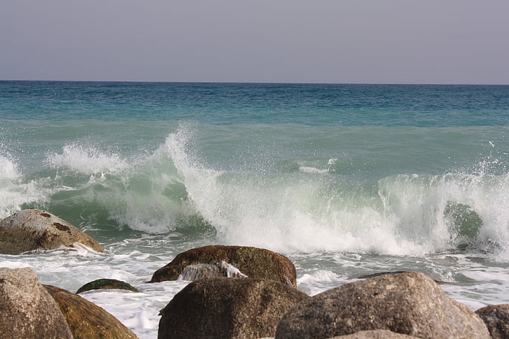 Mar, pedra, platja