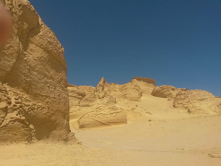 gurun, Mesir, pasir, alam, pemandangan, kering, Rock - objek